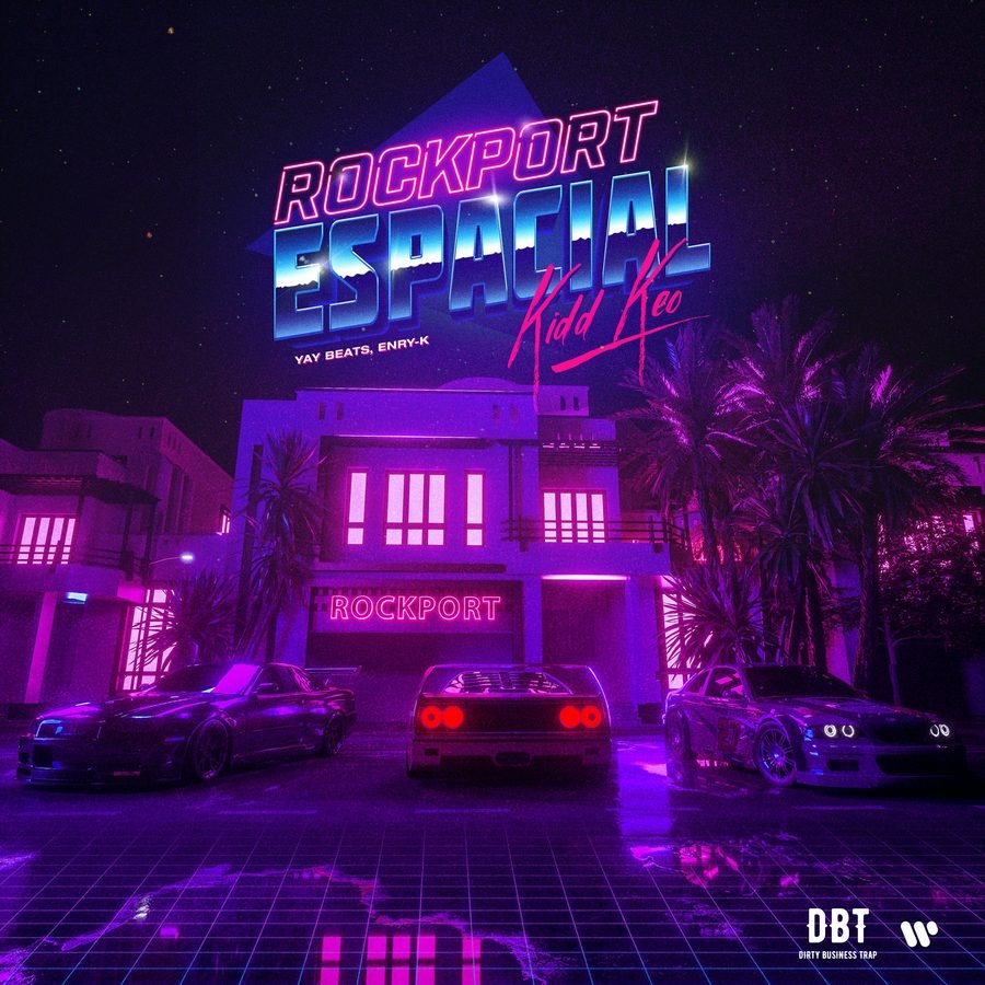 Portada de single de Kidd Keo con paleta neutra y wordmark grande