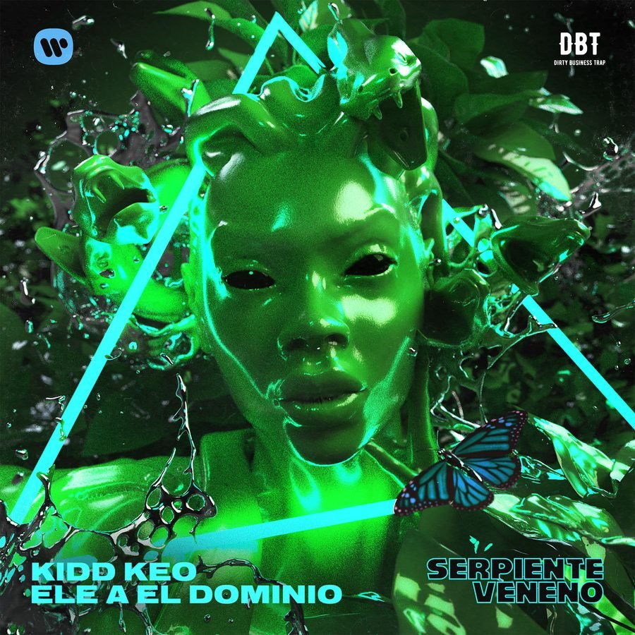 Portada de álbum de Kidd Keo con retoque digital y composición simétrica